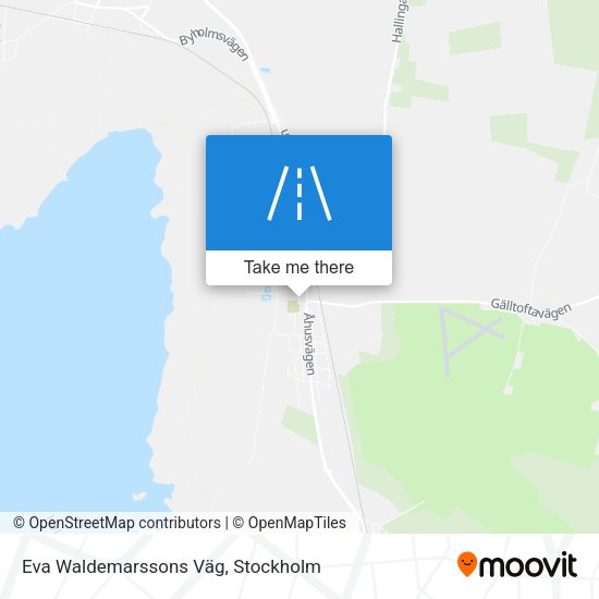 Eva Waldemarssons Väg map