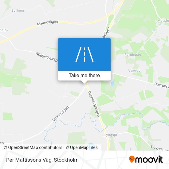 Per Mattissons Väg map