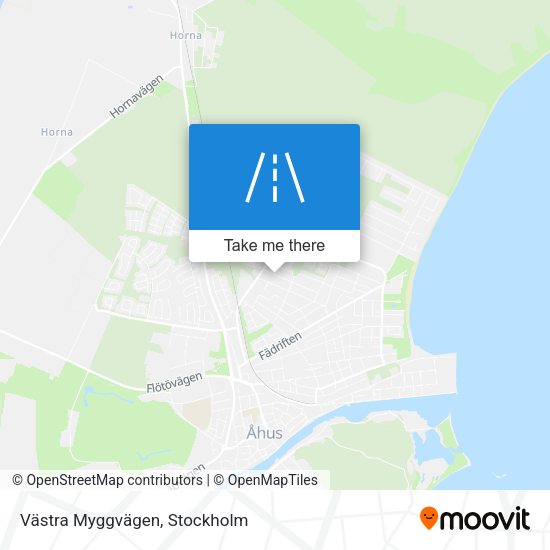 Västra Myggvägen map