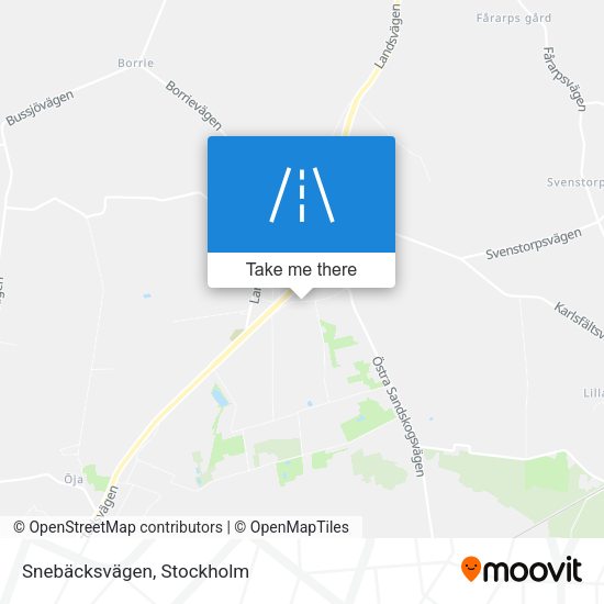 Snebäcksvägen map