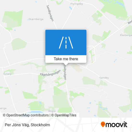 Per Jöns Väg map