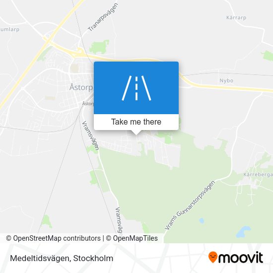 Medeltidsvägen map