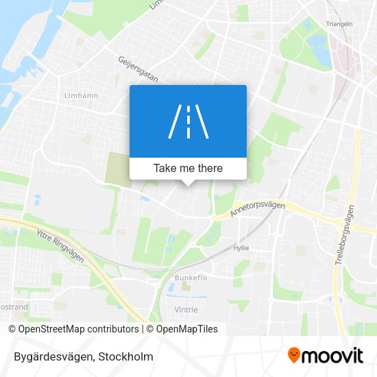 Bygärdesvägen map