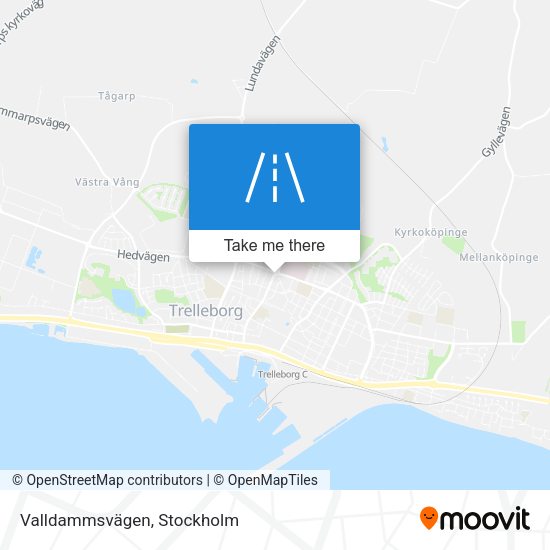 Valldammsvägen map