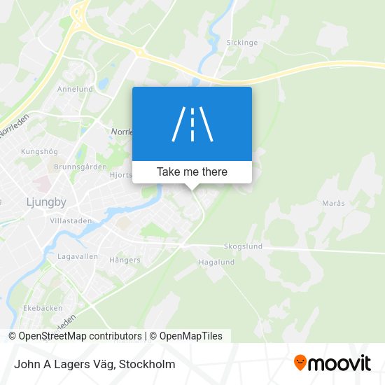 John A Lagers Väg map