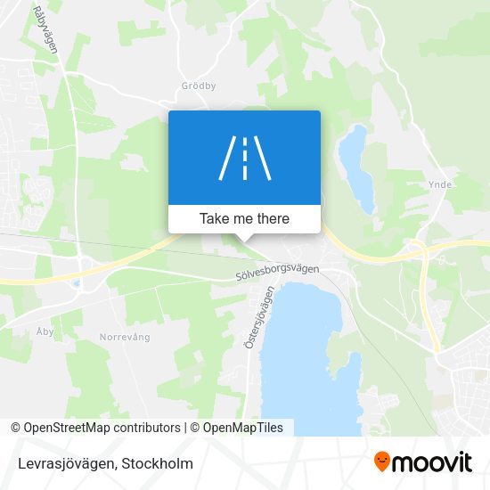 Levrasjövägen map