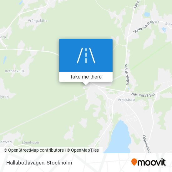 Hallabodavägen map