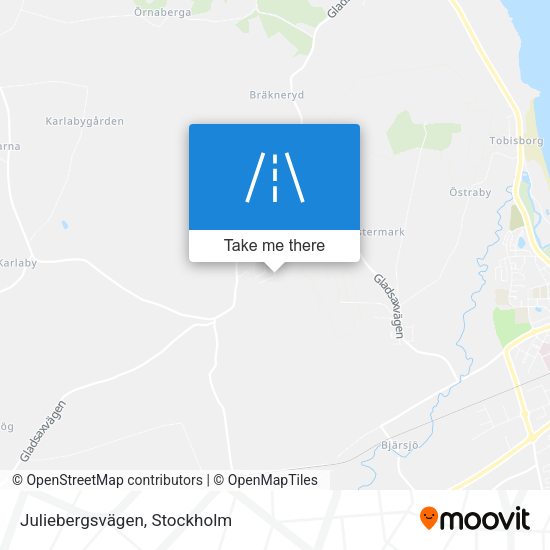 Juliebergsvägen map