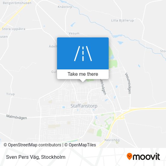 Sven Pers Väg map