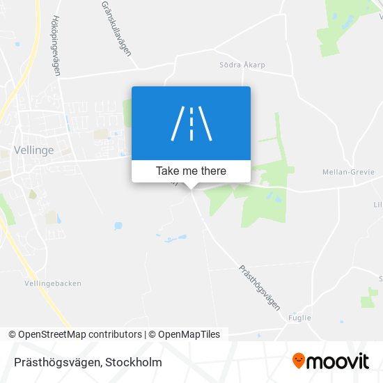 Prästhögsvägen map