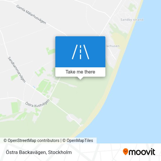 Östra Backavägen map