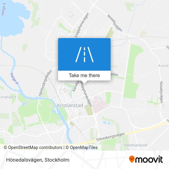 Hönedalsvägen map