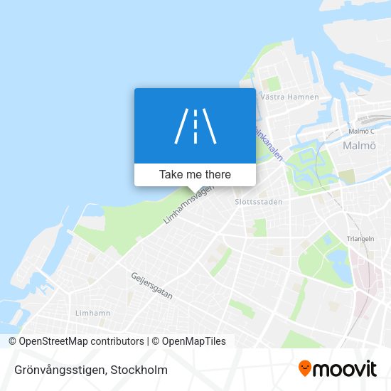 Grönvångsstigen map