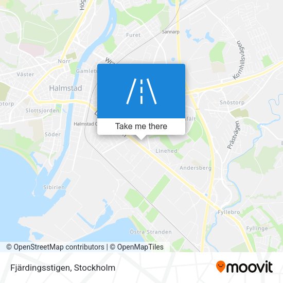 Fjärdingsstigen map