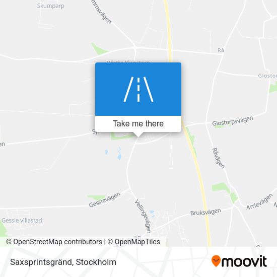 Saxsprintsgränd map