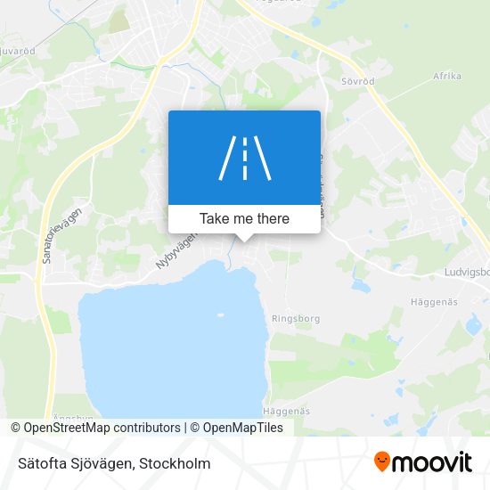 Sätofta Sjövägen map