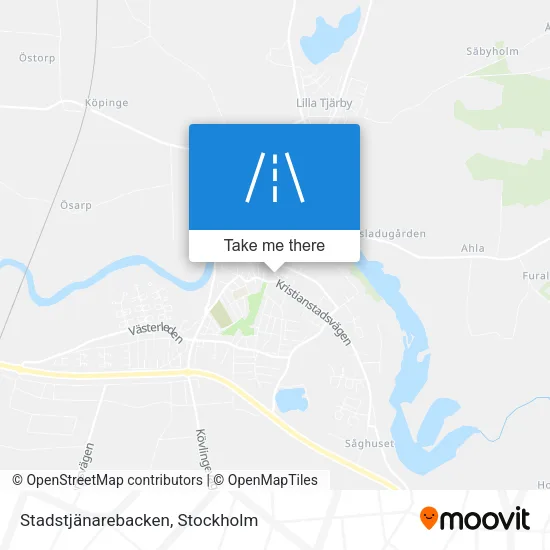 Stadstjänarebacken map
