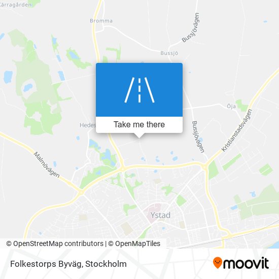 Folkestorps Byväg map