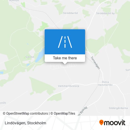Lindövägen map