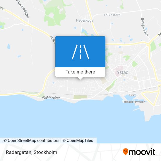 Radargatan map