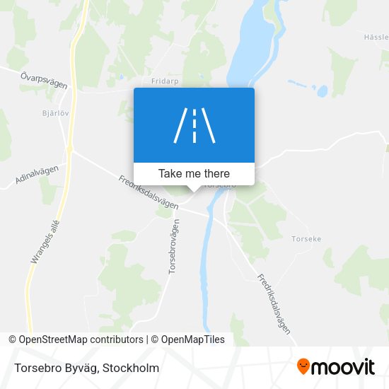 Torsebro Byväg map