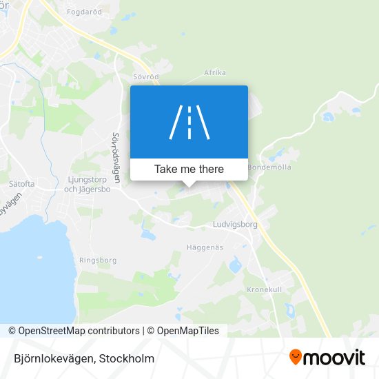Björnlokevägen map