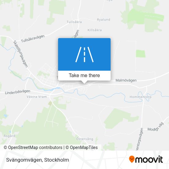 Svängomvägen map