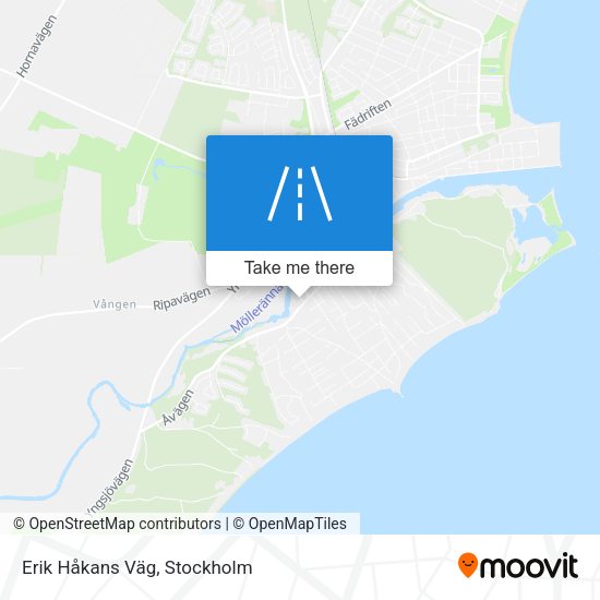 Erik Håkans Väg map