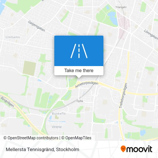 Mellersta Tennisgränd map