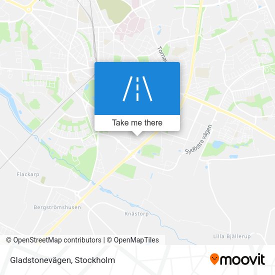 Gladstonevägen map