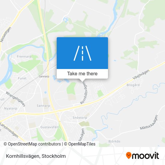 Kornhillsvägen map