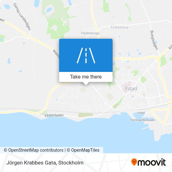 Jörgen Krabbes Gata map