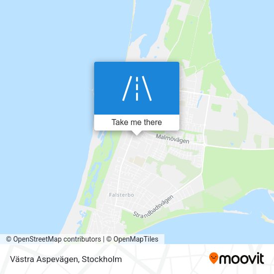 Västra Aspevägen map