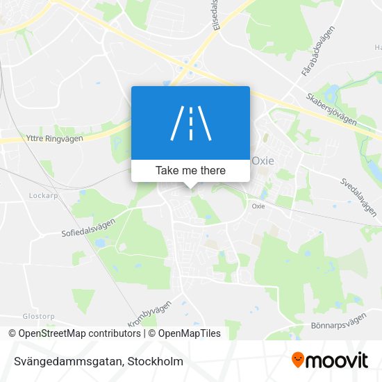 Svängedammsgatan map