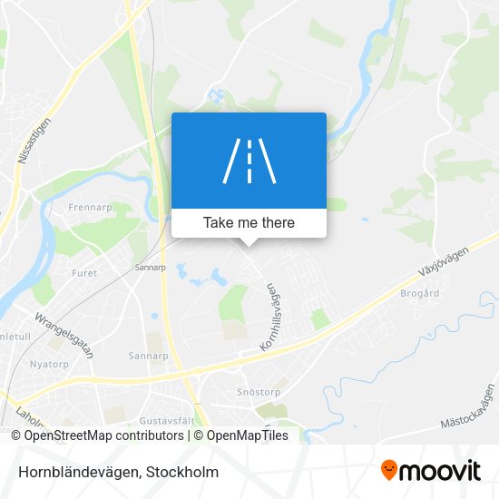 Hornbländevägen map