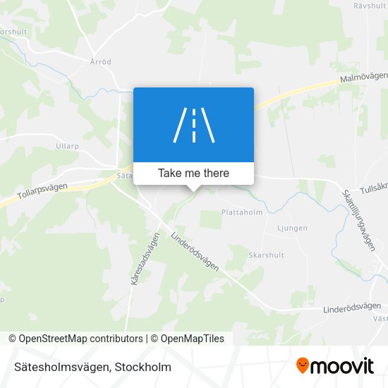 Sätesholmsvägen map
