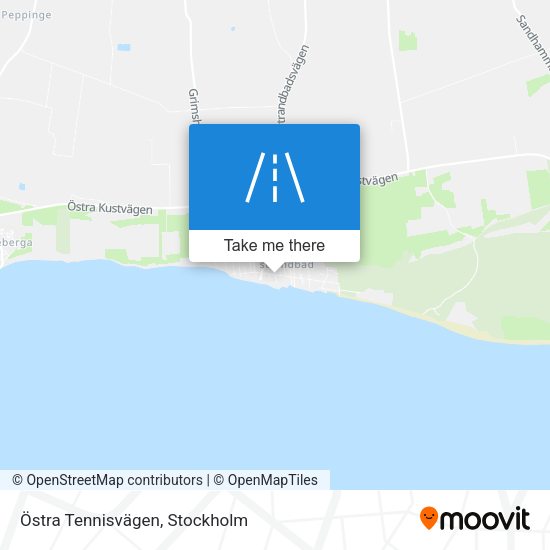 Östra Tennisvägen map