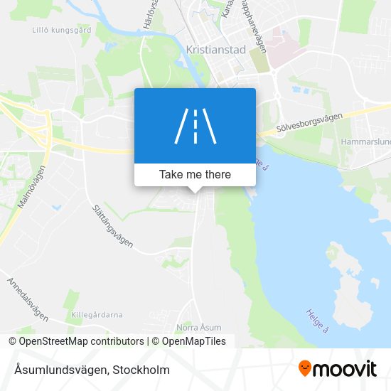 Åsumlundsvägen map