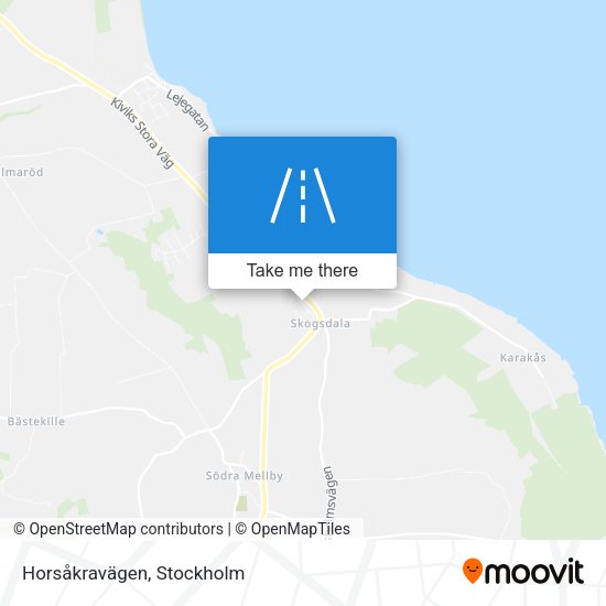 Horsåkravägen map