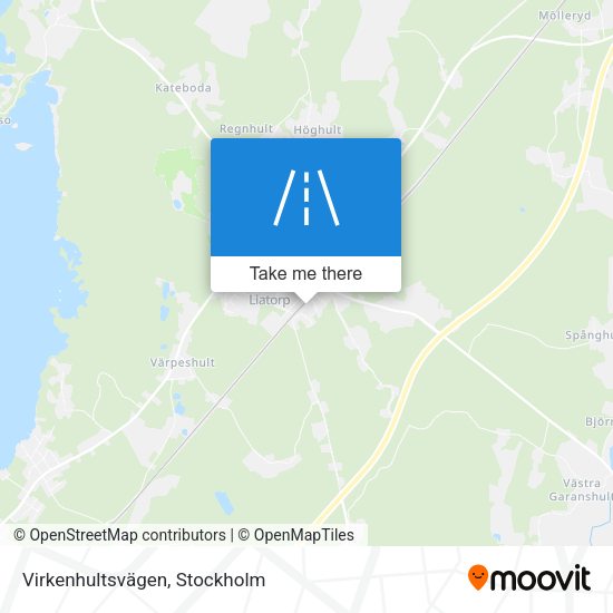 Virkenhultsvägen map