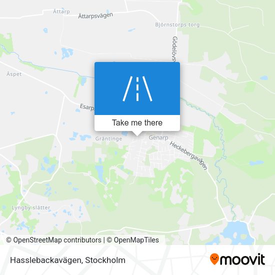 Hasslebackavägen map