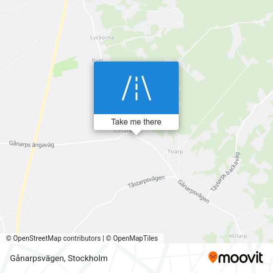 Gånarpsvägen map