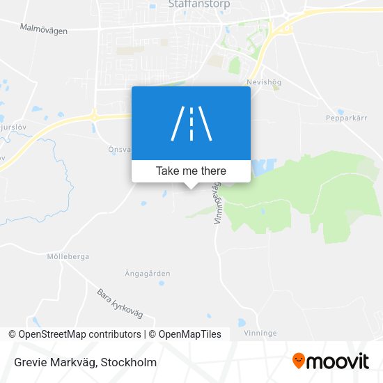 Grevie Markväg map