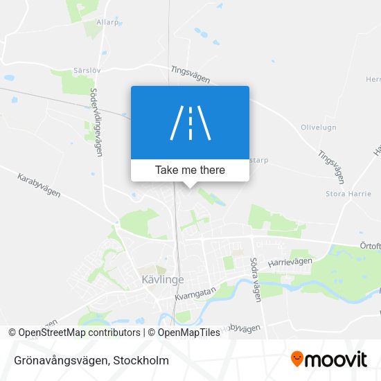 Grönavångsvägen map