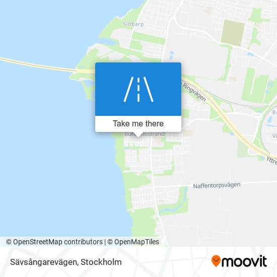 Sävsångarevägen map