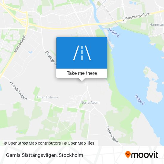 Gamla Slättängsvägen map