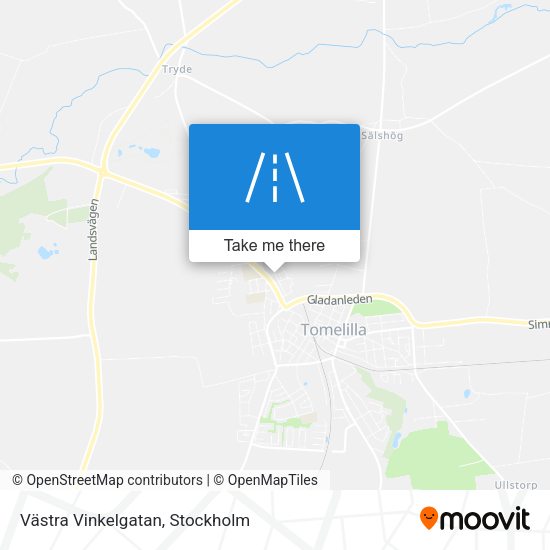 Västra Vinkelgatan map