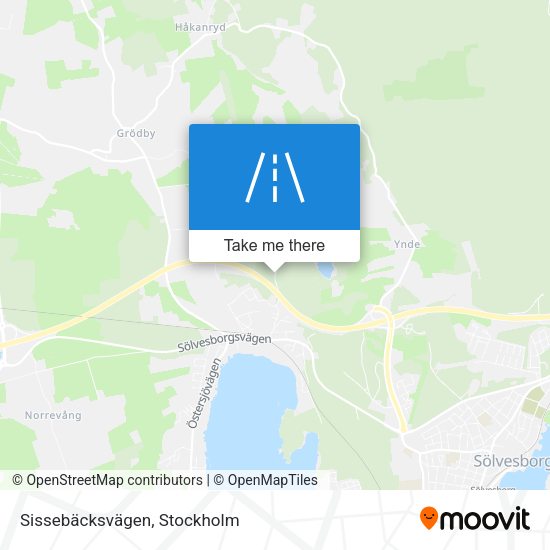 Sissebäcksvägen map