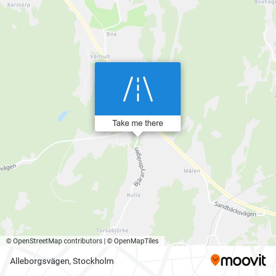 Alleborgsvägen map
