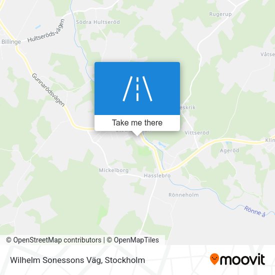 Wilhelm Sonessons Väg map